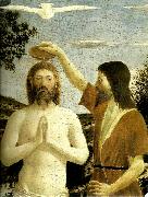 details from the baptism of chist Piero della Francesca
